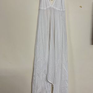 White Goan Halter Neck Gown