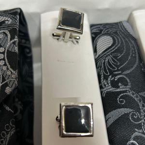 Men’s Tie, Cufflinks and Pocket Square Gift Set