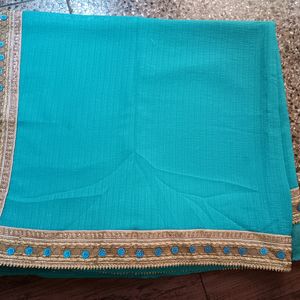 Blue Saree