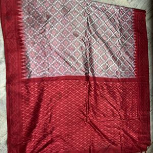 Pure Silk Ikkat Saree