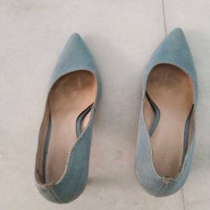 Heels By Charles And Keith...Light Blue Colour