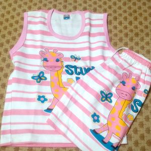 Baby Girl Tshirt And Short For Summer