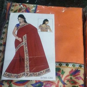 Sari With Blowse 3 Set