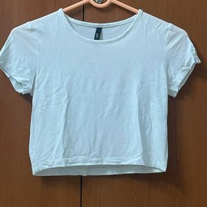 Basic White Crop Top