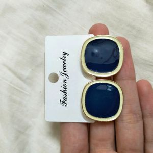 Navy Blue Earrings