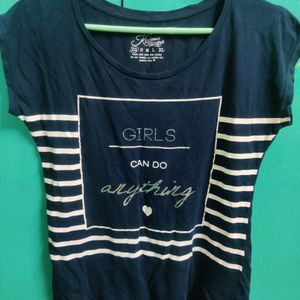 Navy Blue Daily Wear Tshirt