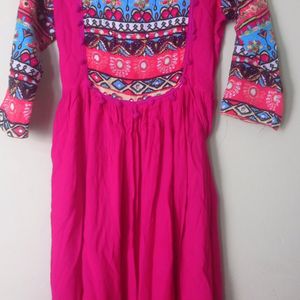 Trendy rayon A line kurti