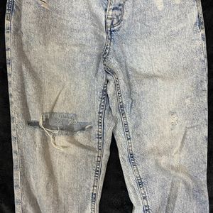 Distressed Denim Jeans