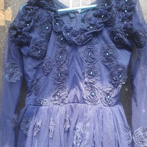 Royal Blue Princess girlish Party Wear gawn