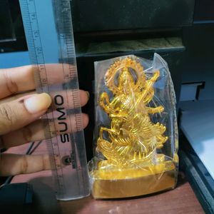 Maa Saraswati Golden Idol