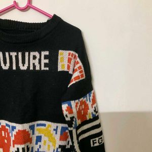 Y2K Print Sweater 🔥