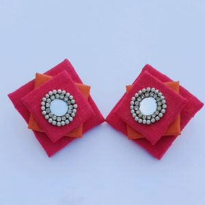 fabric earrings