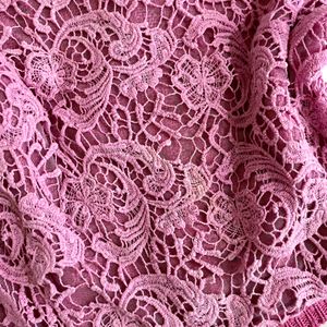 Pinterest Crochet Pink Pullover Top