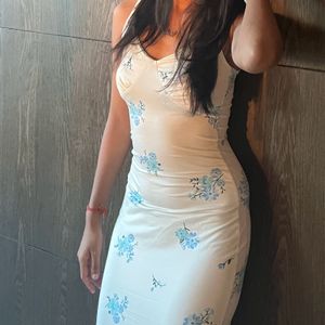 White Bodycon Dress From Newme