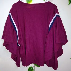 Maroon Casual Top