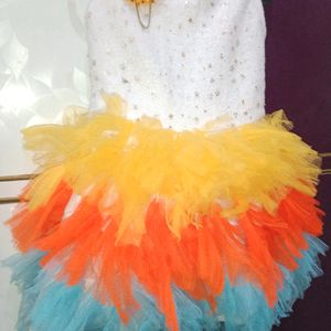 (1-2.5 Yr)Rainbow Frock for Babygirl