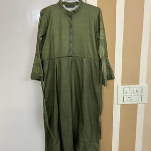 Green Woollen Dress