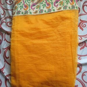 Yellow Saree with Beautiful border