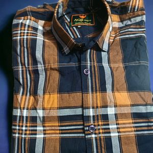 BROWN CHECK SHIRT FOR MEN