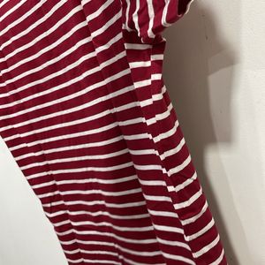 Pantaloons Red Striped Top