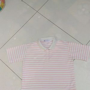 This T-shirt Is Girlish Size M Colour Pink