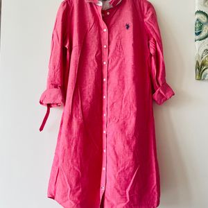 Shirt Dress with Adjustable Sleeves