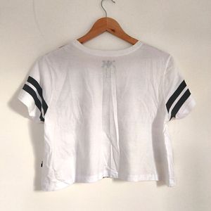 Kook N Keech Printed Women White Crop Top