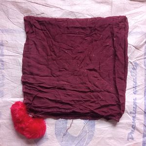 AHMADUN BRAND NEW MAROON DUPATTA