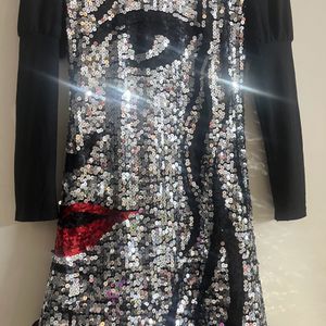 Sequin Black Dress