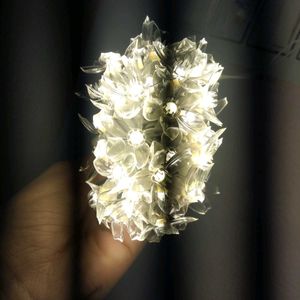 Piece Of 2 Flower Warm White Led Lights