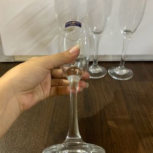 Long Wine 🍷🥂glass Set Of 4