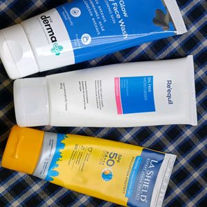 Cleanser Moisturizer And Sunscreen