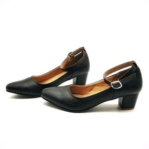 Black Block Heel Shoes