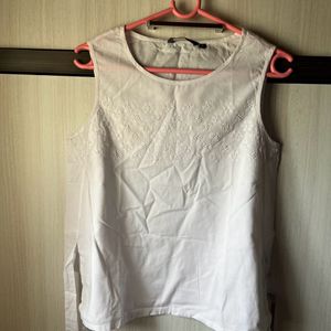 Cotton Top With Side Tie Up