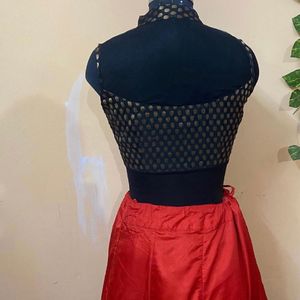 Beautiful Red Sil Lehnga Choli