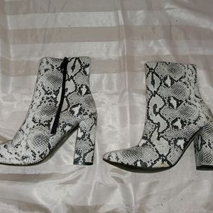 Snake Print Boots