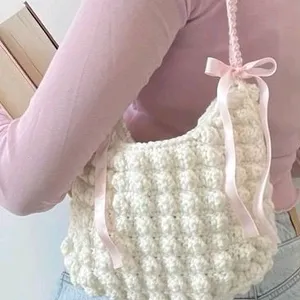 Crochet Cloud Shoulder Bag