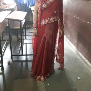 Ready To Wear With Dupatta Saree