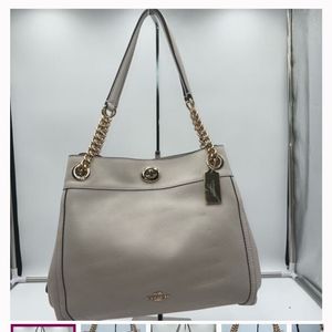 Coach Edie Turnlock Shoulder Bag