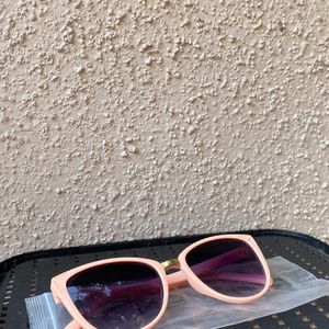 Pink Framed Sunglasses With Dust Bag!