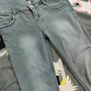 High Waist Grey Jeans.