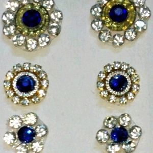 Eyer ring & Second Tops Jarkan Stone 3 pairs