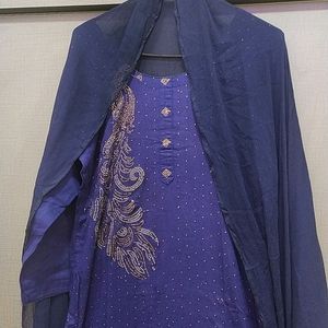 Kurta Plazoo With Dupatta Set