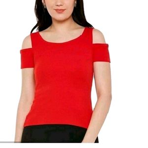 LE BOURGEOIS Cold Shoulder Top