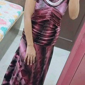 Velvet Bodycon Mermaid Style Long Dress