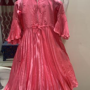 Pleated Material Frock/gown