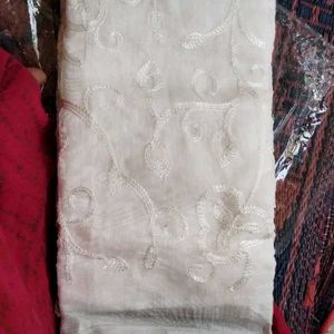 Pure Cotton Embroidery Saree