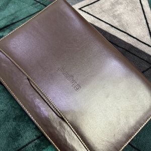 Elegant Leather Portfolio File Brand New