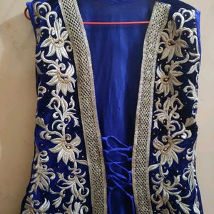 Royal Blue Velvet Jacket