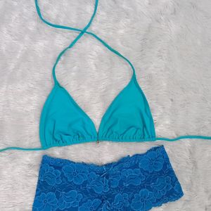 Beautiful Blue Knotted Bikini 👙 💙